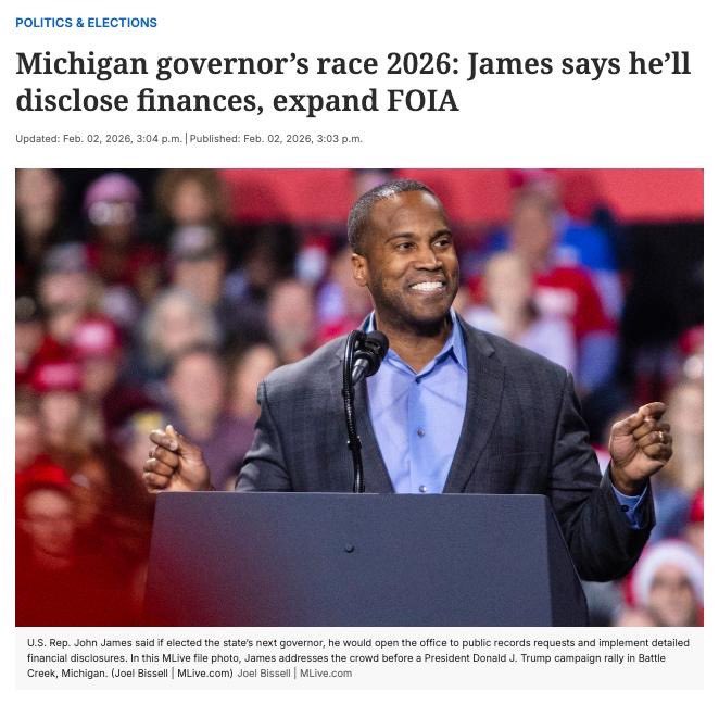 John James tweet media