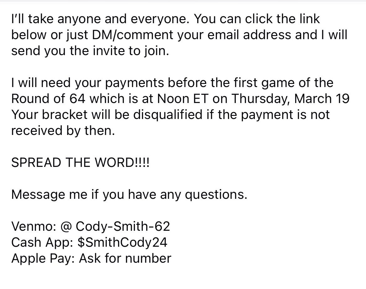 Cody____Smith's tweet photo. MARCH MADNESS IS HERE!

https://t.co/1T4husTr23 https://t.co/Em6nyjCEt5
