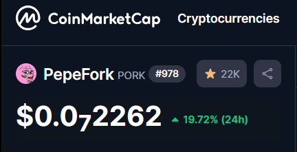 GuillermoDiazGr's tweet photo. Why is $PORK 🐷🟪 ranked #978 on CoinMarketCap?

Seriously.

A token with:

📈 Active community
📈 Real liquidity
📈 +19% in 24h

Still sitting below #1000.

Let me ask you something:

Do you even have a token ranked under 1,000?

Most people talking don't.

The Pond is still early. 🐷⚡

$PORK 🐷🟪