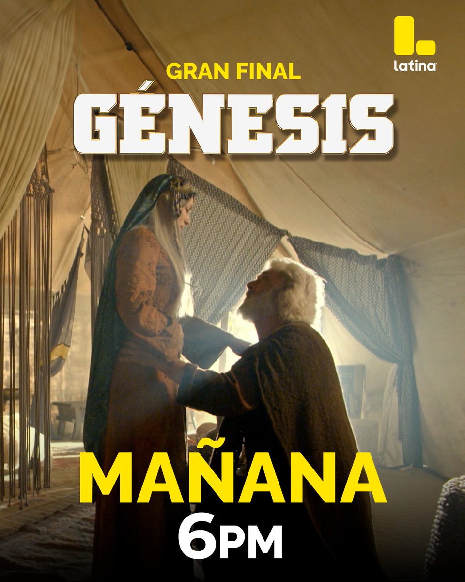 Latina_pe's tweet image. ✨ #Génesis. El momento que todos esperaban finalmente llega. La historia que marcó destinos, fe y promesas alcanza su desenlace en un capítulo lleno de emoción. ¿Estás listo para despedirte de esta gran historia?

➡️ MAÑANA a las 6:00 p. m. no te pierdas el GRAN FINAL de