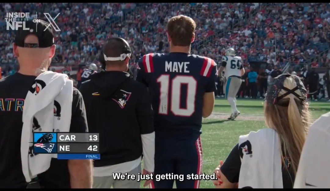 With Josh McDaniels officially back as the Patriots OC, Drake Maye will finally have something young QBs need to thrive: 

Continuity.

2026 will be the first time since 2022 he enters a season with the same Offensive Coordinator.

Just. Getting. Started.