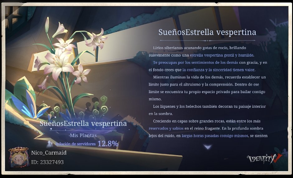 DeH2odio's tweet photo. En el evento "Adiós, Bosque del Árbol Titánico", la planta que cuidé susurra [SueñosEstrella vespertina]#AdiósBosqueDelÁrbolTitánico#IdentidadV https://t.co/wLem4iDLKz