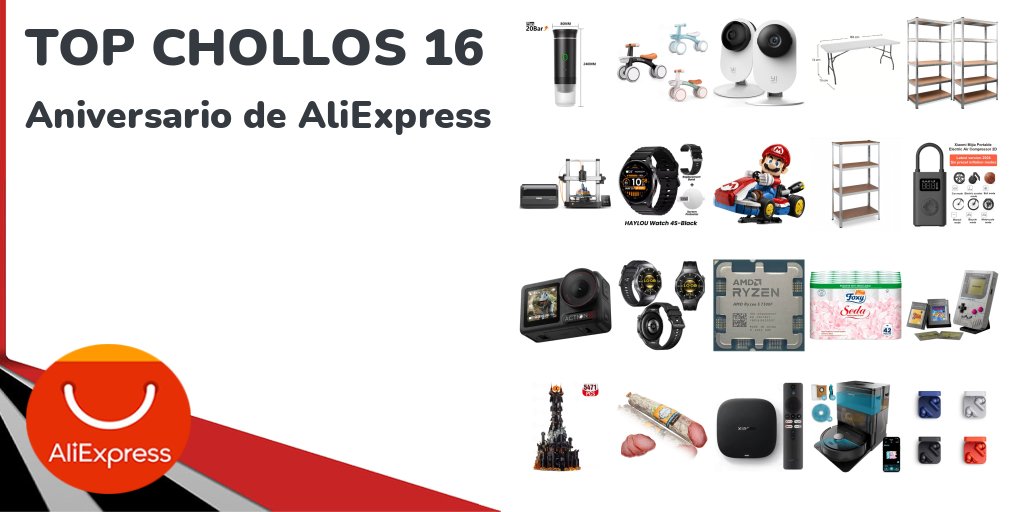 michollo's tweet image. 🔥 TOP CHOLLOS del Aniversario de AliExpress Hay cupones que vuelan y precios absurdos 👇 Corre antes de que desaparezcan ¿Cuál te comprarías?

▶️ michollo.to/0Zjzl

#AliExpress #Chollos #TopChollos #Ofertas #CholloDelDia #Descuentos