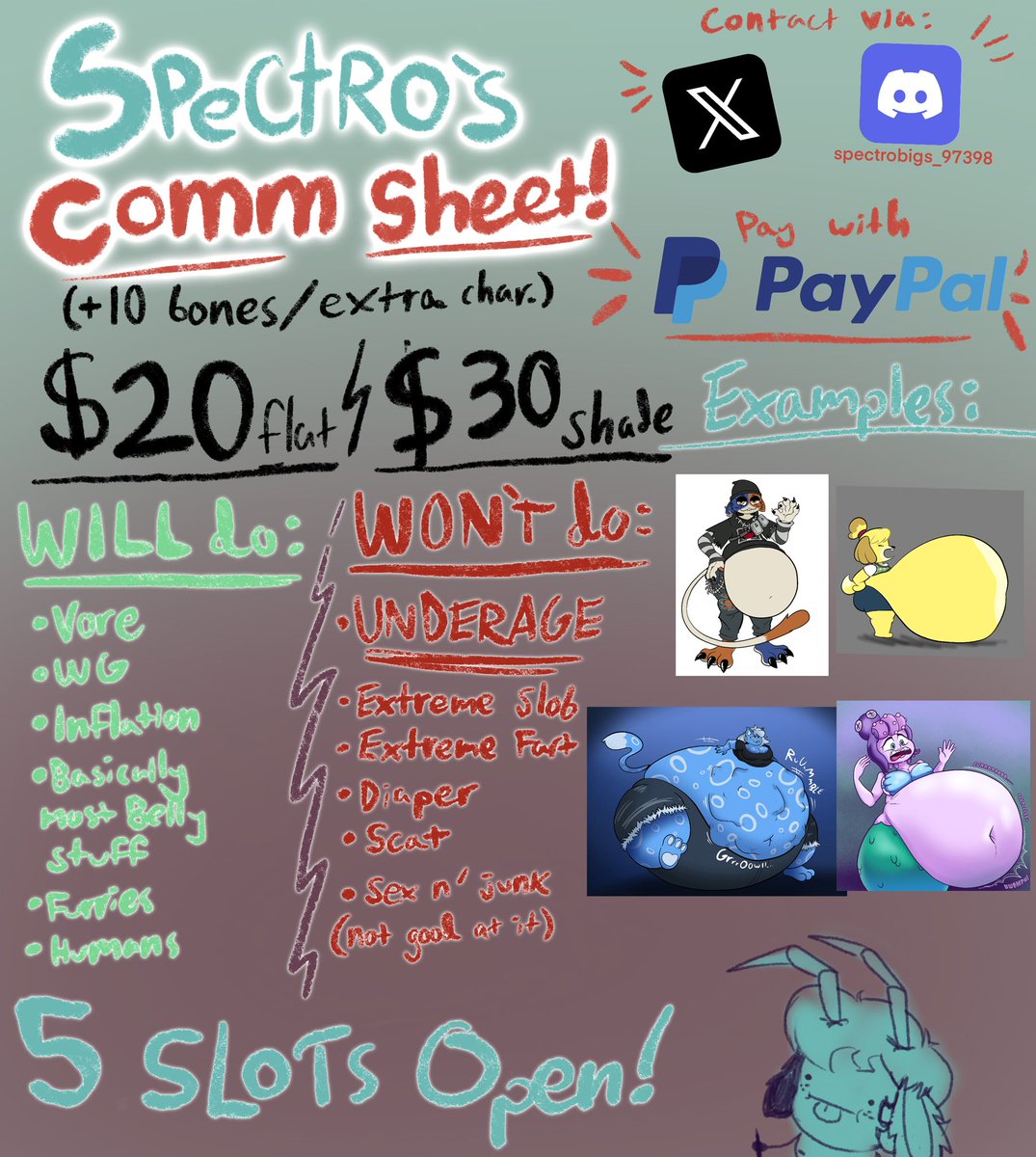 SpectroSchlongo (2 COMMS OPEN!!) tweet media