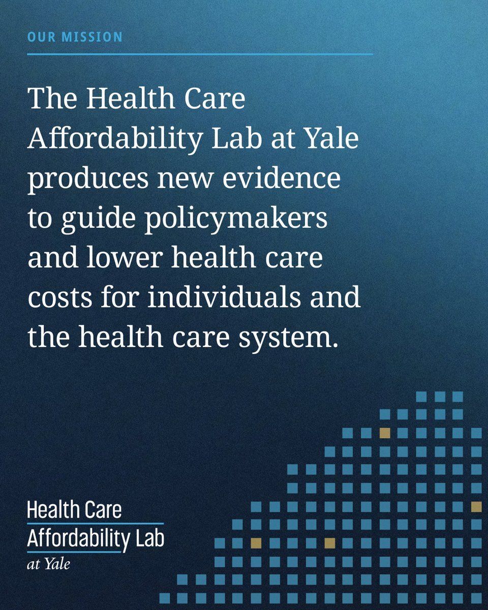 Health Care Affordability Lab at Yale tweet media