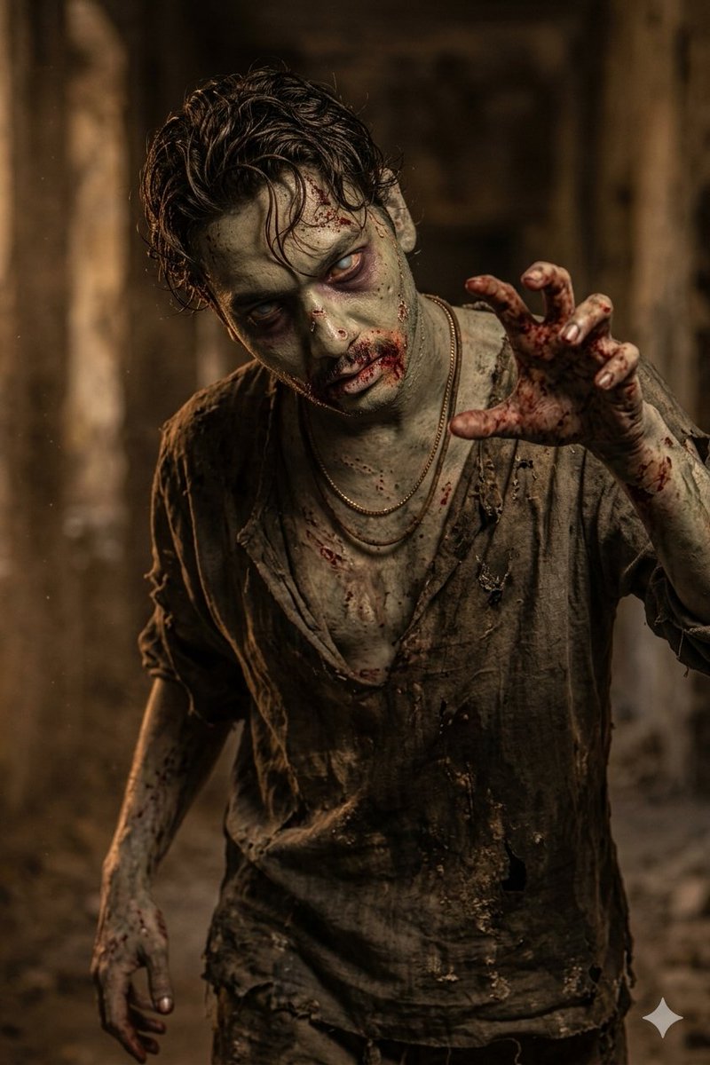 AbheeAbhee's tweet photo. Anyone interested to cast me in Zombie apocalypse movie? #zombie #castme #amatureactor #gemini #prompt https://t.co/CsjqRmFhtk
