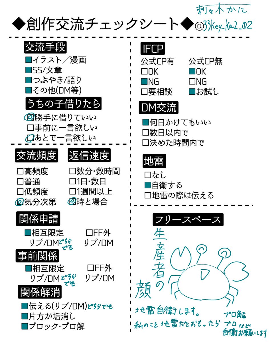 33key_ka2_02's tweet photo. チェックシートなど https://t.co/a8XxOB9M9m
