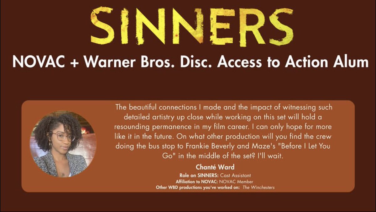 steveerayne's tweet photo. I feel like whenever we hear Ryan Coogler  speak, he is always so grounded and people-centered. 
Here is a thread of folks in Louisiana talking about their experience working on #SINNERS 

He does not just talk it! 

#FilmedinLouisiana #WorkforceDev https://t.co/aASxU8wmrO