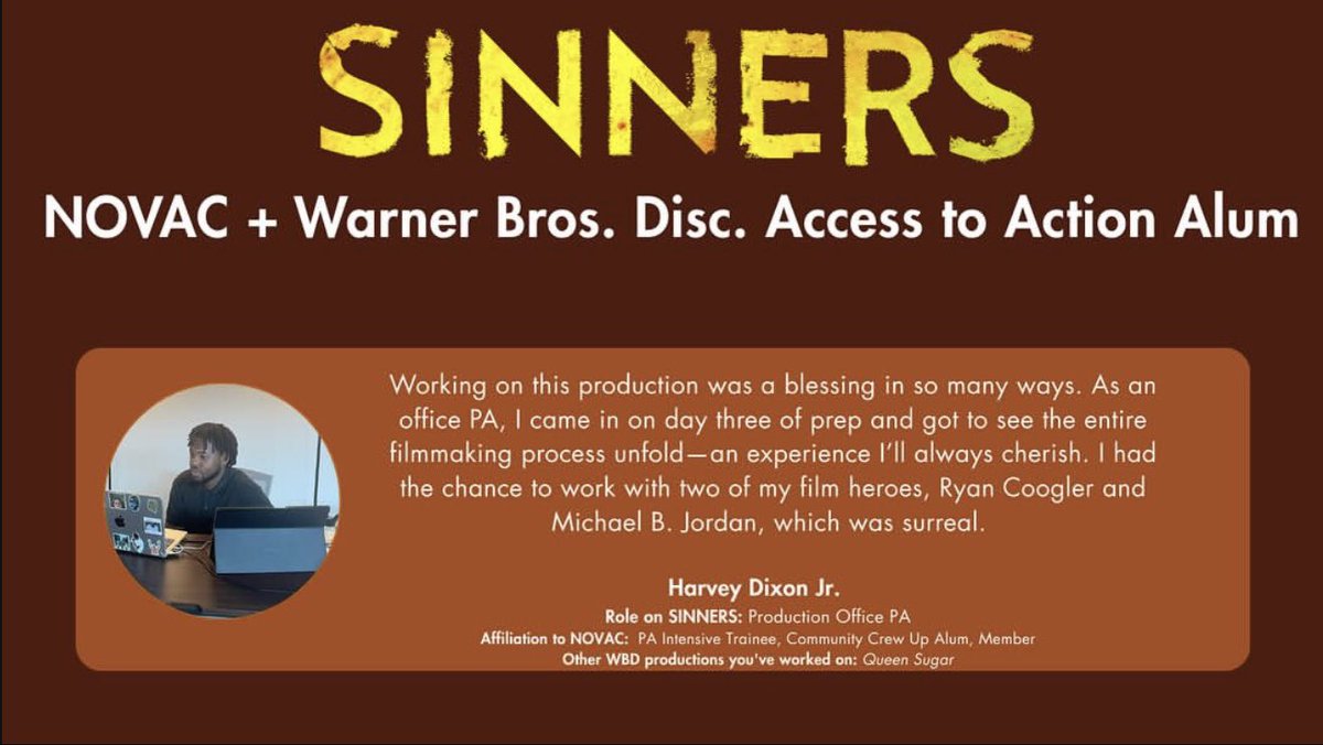 steveerayne's tweet photo. I feel like whenever we hear Ryan Coogler  speak, he is always so grounded and people-centered. 
Here is a thread of folks in Louisiana talking about their experience working on #SINNERS 

He does not just talk it! 

#FilmedinLouisiana #WorkforceDev https://t.co/aASxU8wmrO