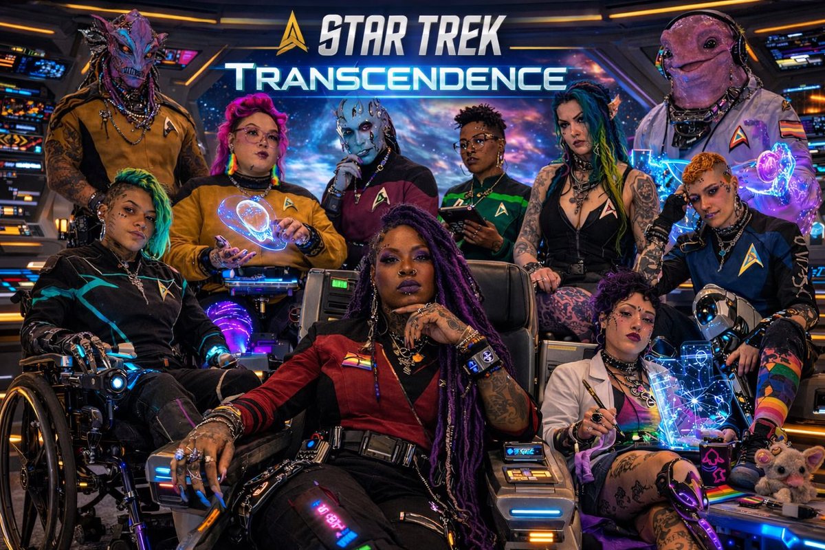 Trump_Future47's tweet photo. For anyone upset about the cancellation of Star Trek Academy, I looked into the future and got a preview of the next Star Trek show. https://t.co/J9HfBud7BS