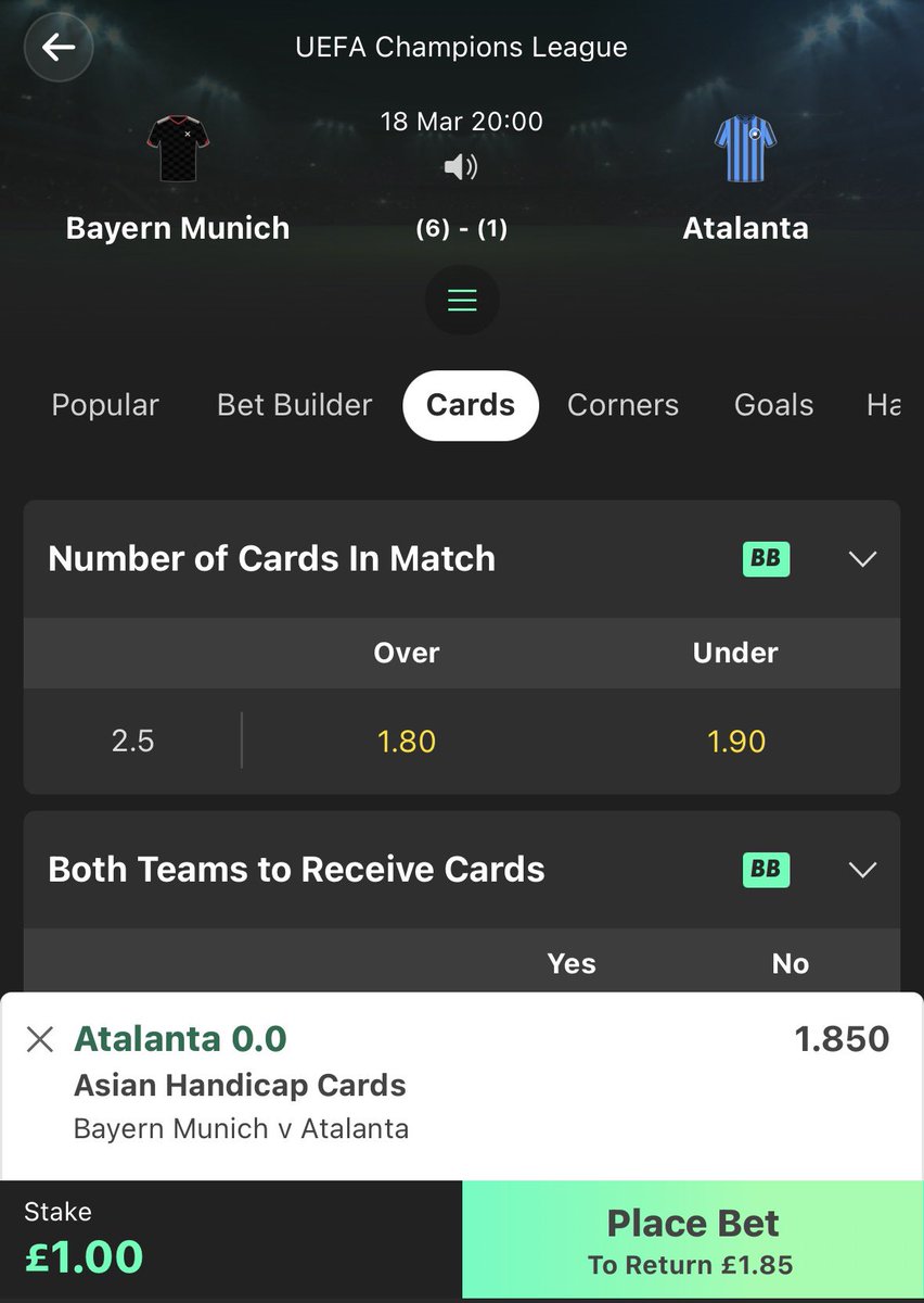 Match Day Bets tweet media