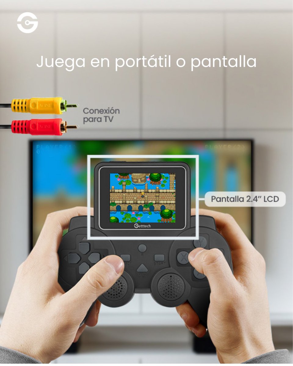 getttech's tweet photo. 520 clásicos de GB y NES en la palma de tu mano. 🎮✨ Nuestra nueva consola portátil es la indicada para llevar la nostalgia a donde sea: ligera, compacta y lista para conectar a tu TV🚀

Vuelve a la época dorada aquí: https://t.co/4IZXPj9YRW 

#RetroGaming #Getttech https://t.co/Xcii4tf7he