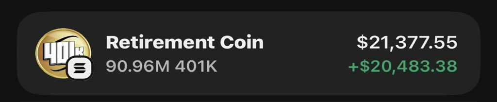sotrader01's tweet image. #401k is printing massive profits on my Alpha telegram group 🚀🏆

Fams are celebrating 🥳 as usual 

Ca: B9Tyqo7A1B8wE9TTQV1BupP5A6LMiaTLiHv8sdQLpump