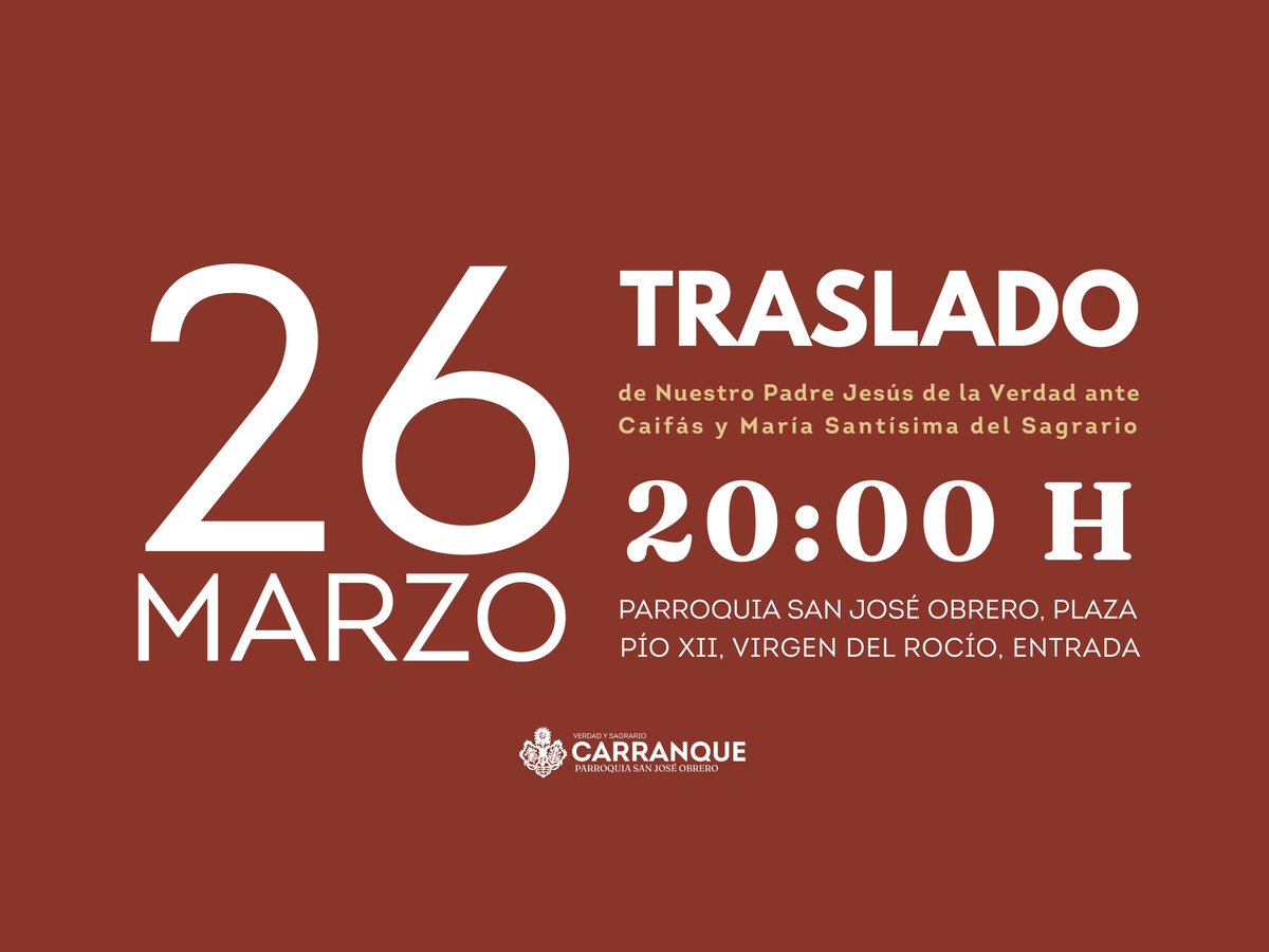 Verdad y Sagrario - Carranque tweet media