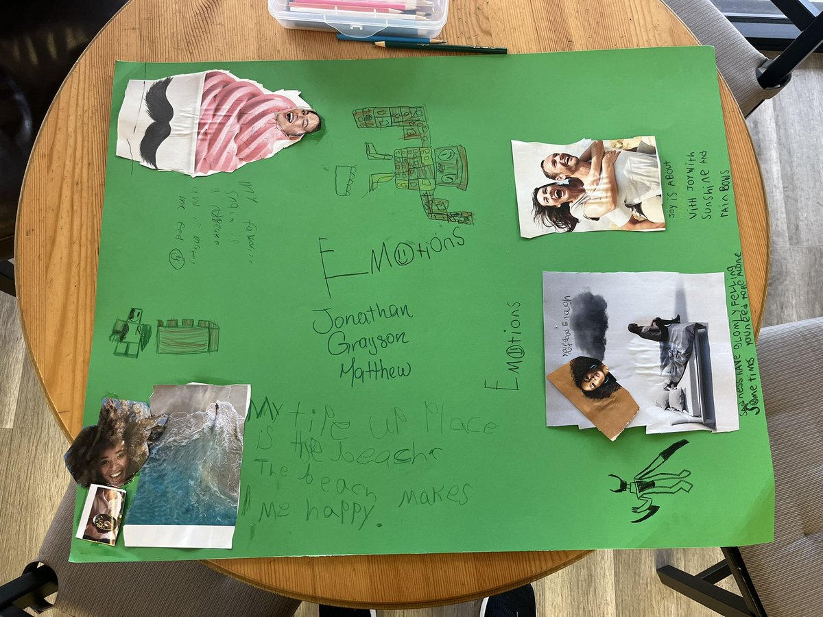 OMA_Karate's tweet image. The campers had a lot of fun today making their #artsandcrafts collages! Visit omakarate.com to enroll for #springbreakcamp! Oss! 🖍️✂️🐯🤩🥋🐲