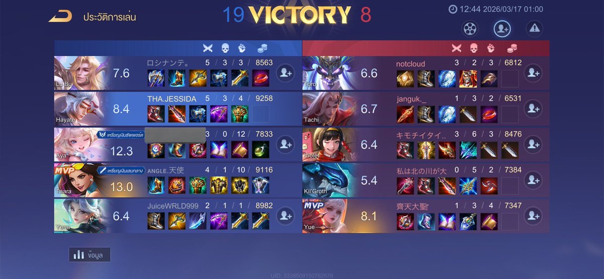 🎄✨ส่งงานครับ✨🎄 
-CON48⭐️—>SUPRE53⭐️-
🤍💐พาเล่น+5
🙏🏻✨ขอบคุณที่ใช้บริการครับ
⚠️วันนี้รับอีก3คิวน้า
#rov #ปั๊มแรงค์rov #รับปั๊มแรงค์rov #rovth