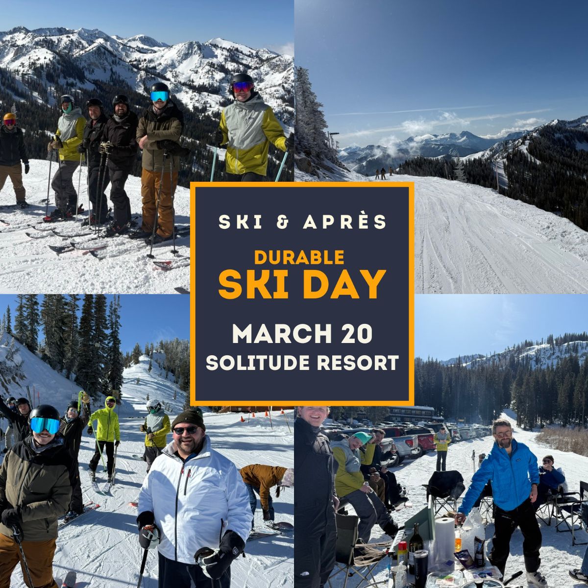 ⛷️ Join us for one more day on the mountain — and there’s been a location change.
Our final Durable Business Owner Ski Day is now happening at Solitude Mountain Resort on March 20 from 9:00 AM – 4:30 PM.

Grab the details and RSVP here:
builddurable.co/events/busines…