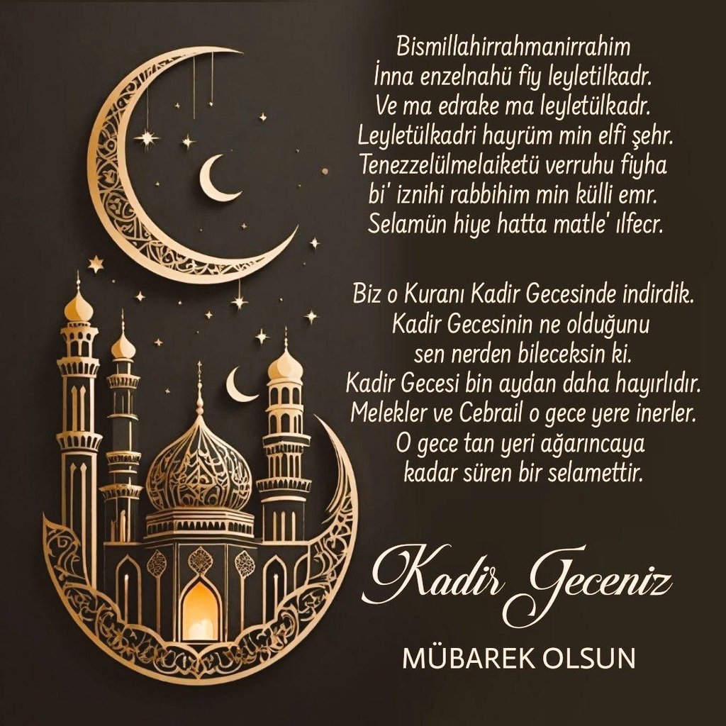 🦋🤲🏼🕋🤲🏼🦋
Ve vakit o gecedir ki bütün
Geceler ona hayran
Kadir Gecesi"Bekleyenler var Âllah' im...
Huzur bekleyen, sifa
Bekleyen, 
Nasibini bekleyen, 
Yardim bekleyen, 
Rizkini bekleyen, affini
Bekleyen..
Sen, bekleyenlere
Beklediklerinden daha
Güzelini nasip et. 
Bekleyenlerin