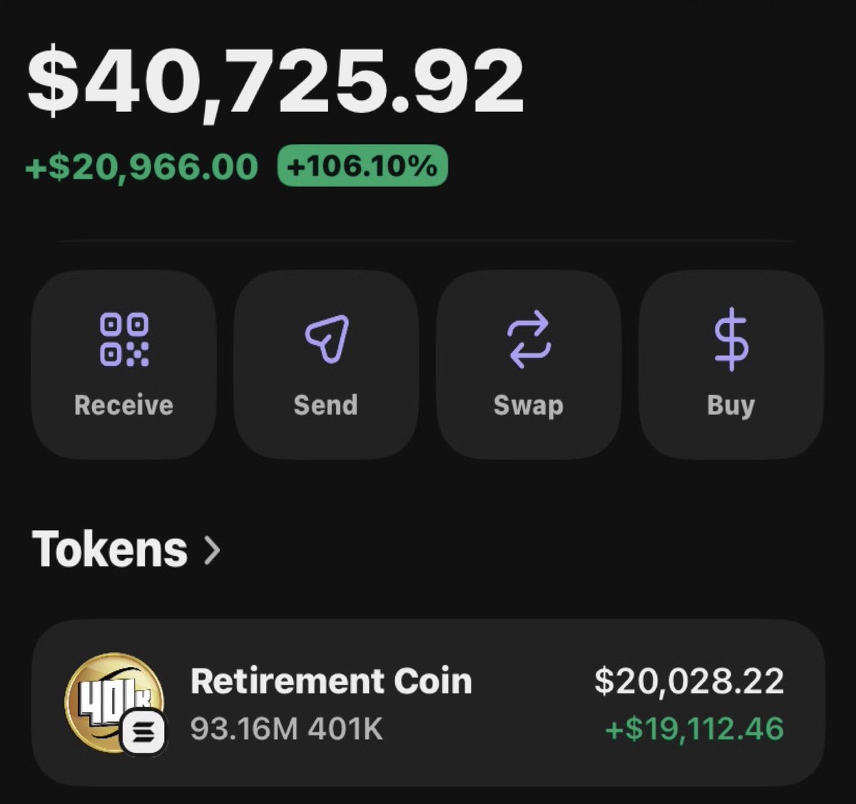 Alpha_calls10's tweet image. #401k Is making waves printing massive amounts on my Alpha telegram channel 

If you’re in my  tg group your copy trade would have been on same profit as I am.

Ca: B9Tyqo7A1B8wE9TTQV1BupP5A6LMiaTLiHv8sdQLpump