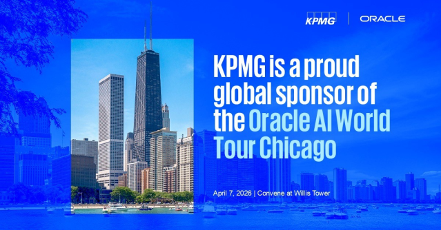 LisaDee333's tweet photo. AI is transforming every sector! Join global sponsor #KPMG at the #Oracle AI World Tour Chicago on April 7 to see the newest AI breakthroughs and gain a competitive edge. Don't miss out! Register Now: https://t.co/yKmnGJq2nP https://t.co/VRlELYNeBV
