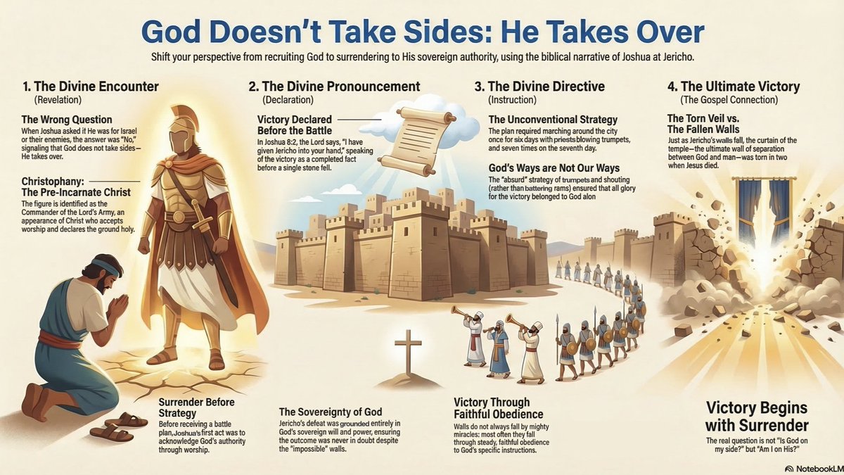 NewLifeCanal's tweet photo. From this past Sunday - Joshua 5:13-6:5 https://t.co/hJsxbnVOJS
