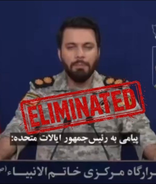 🚨 REPORT: BASIJ COMMANDER KILLED IN SHIRAZ

Iranian opposition sources report that Brig. Gen. Ebrahim Mortazavinasab, commander of the Basij “Sarollah” resistance unit in Shiraz, was killed in a strike earlier today. 

Mortazavinasab was reportedly involved in overseeing the