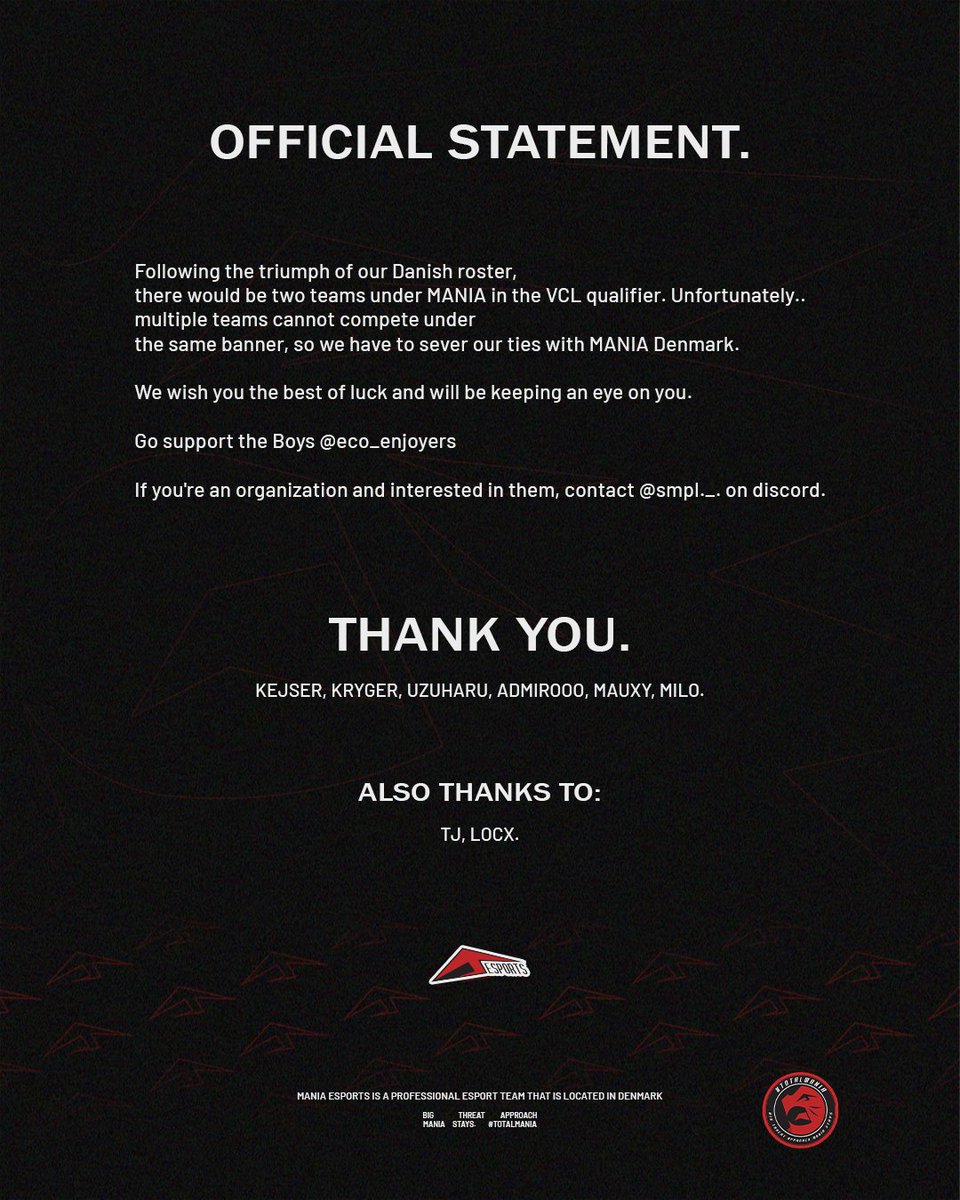 MANIA Esports tweet media