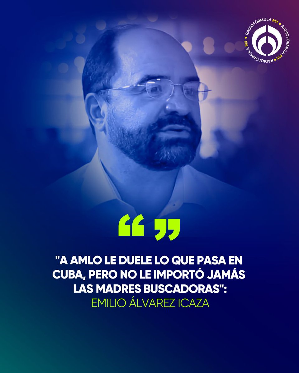 Emilio Álvarez Icaza (<a href="/EmilioAlvarezI/">Emilio Álvarez Icaza Longoria</a>) lanza fuerte crítica a López Obrador por pedir donaciones para la isla.

"A AMLO le duele lo que pasa en Cuba, pero no le importó jamás las madres buscadoras", señala🫵.💥