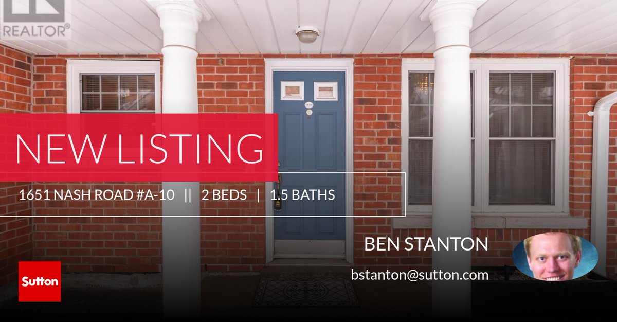 BenStanton17's tweet photo. 📍 New Listing 📍 Take a look at this fantastic new property that just hit the market located at 1651 Nash Road #a-10 in Clarington (courtice). Reach out here or at  for more information https://t.co/Ud5IOOiSM0 https://t.co/kCbgsH00aW