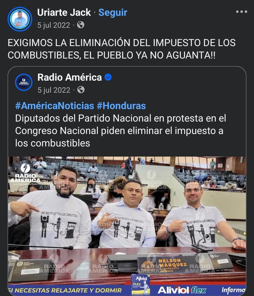 La Redes Sociales son Hermosas para Recordarnos años con año nuestras Publicaciones verdad <a href="/JackUriarte5/">𝗝𝗔𝗖𝗞 𝗨𝗥𝗜𝗔𝗥𝗧𝗘 🇭🇳</a> <a href="/TommyZambranoM/">Tommy Zambrano</a> <a href="/PNH_oficial/">Partido Nacional de Honduras</a>
O solo se exige cuando es es Oposición cuando se es Gobierno no se ayuda al Pueblo??