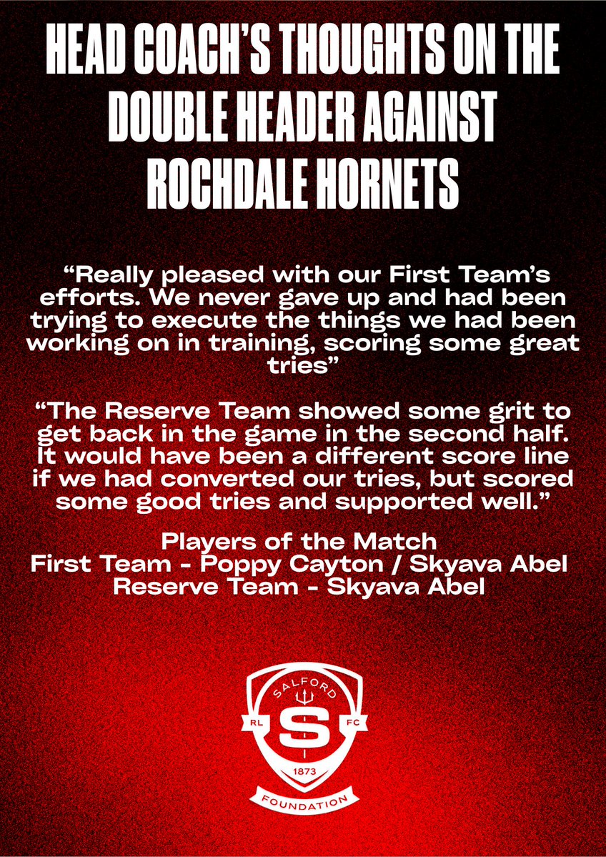 Salford RLFC Foundation tweet media