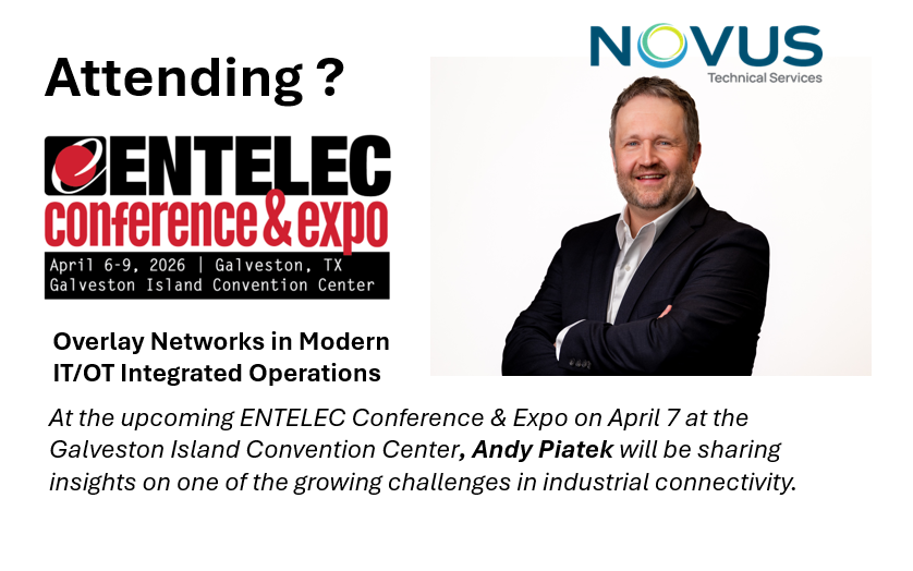 NovusTechServ's tweet photo. Andy will discuss how overlay networking helps maintain secure, resilient industrial OT systems across shared fibre, wireless, and cellular networks.

Add this session to your ENTELEC agenda.

#ENTELEC #OTSecurity #IndustrialNetworking https://t.co/HalBrv3qqj