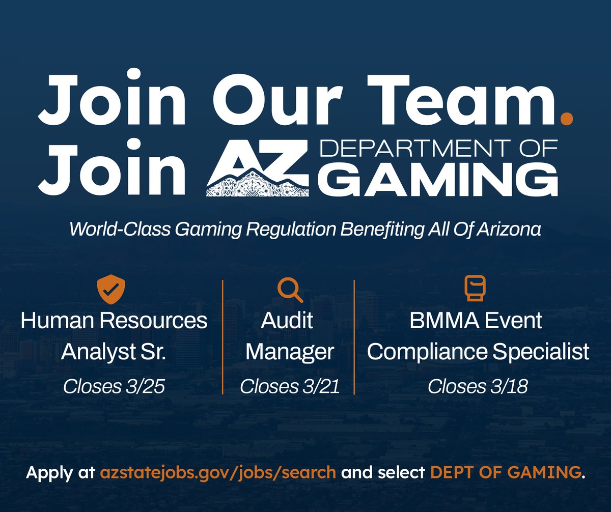 Arizona Department of Gaming tweet media