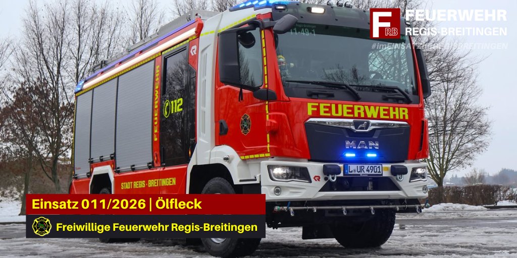 FF_Regis's tweet photo. +++ Ölfleck - 16.03.2026 - 15:54 Uhr +++        

Weitere Informationen zu diesem Einsatz und alle weiteren Einsatzberichte finden Sie auf unserer Website unter: https://t.co/YWnSRqvx0v 

#imEINSATZfürREGISBREITINGEN #WIRfürREGISBREITINGEN #RegisBreitingen112
*mt https://t.co/BytuNuVxVC
