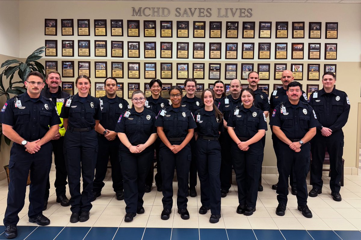 Meet the newest additions to MCHD! This team of EMTs is gearing up to provide top-notch care to Montgomery County. We’re excited to see them thrive! #insidemchd #ems
