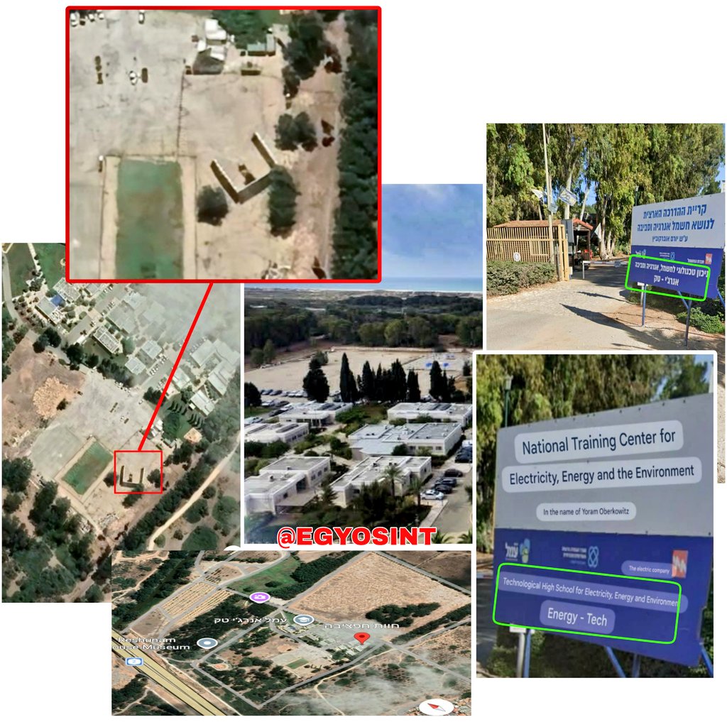 EGYOSINT's tweet image. Geolocation of this interceptor launch points to the deployment of an Iron Dome air defense system within a high school complex in Haifa district, northern Israel, at approximately 32°27'46.70"N, 34°53'56.76"E.

It is important to note that placing air defense systems or any