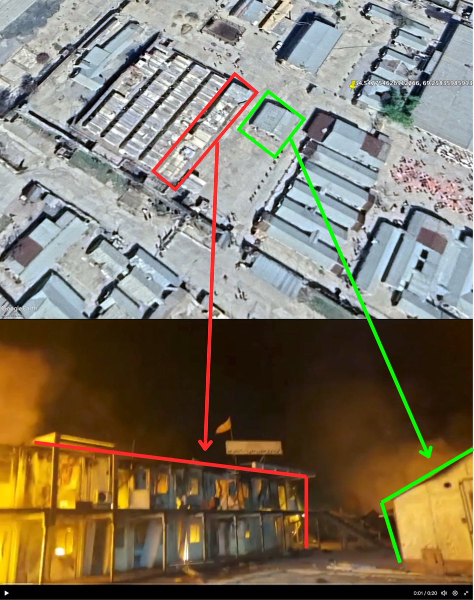 _GlobeObserver's tweet image. 🚨 GEOLOCATED: Pakistani airstrike hits a drug rehab facility east of Kabul International Airport near the Kabul–Nangarhar road.

📍 Coordinates: 34.547478, 69.257977

The facility, Directorate of the Support and Treatment Centre (2,000-bed) Omid (Hope), was formerly Camp