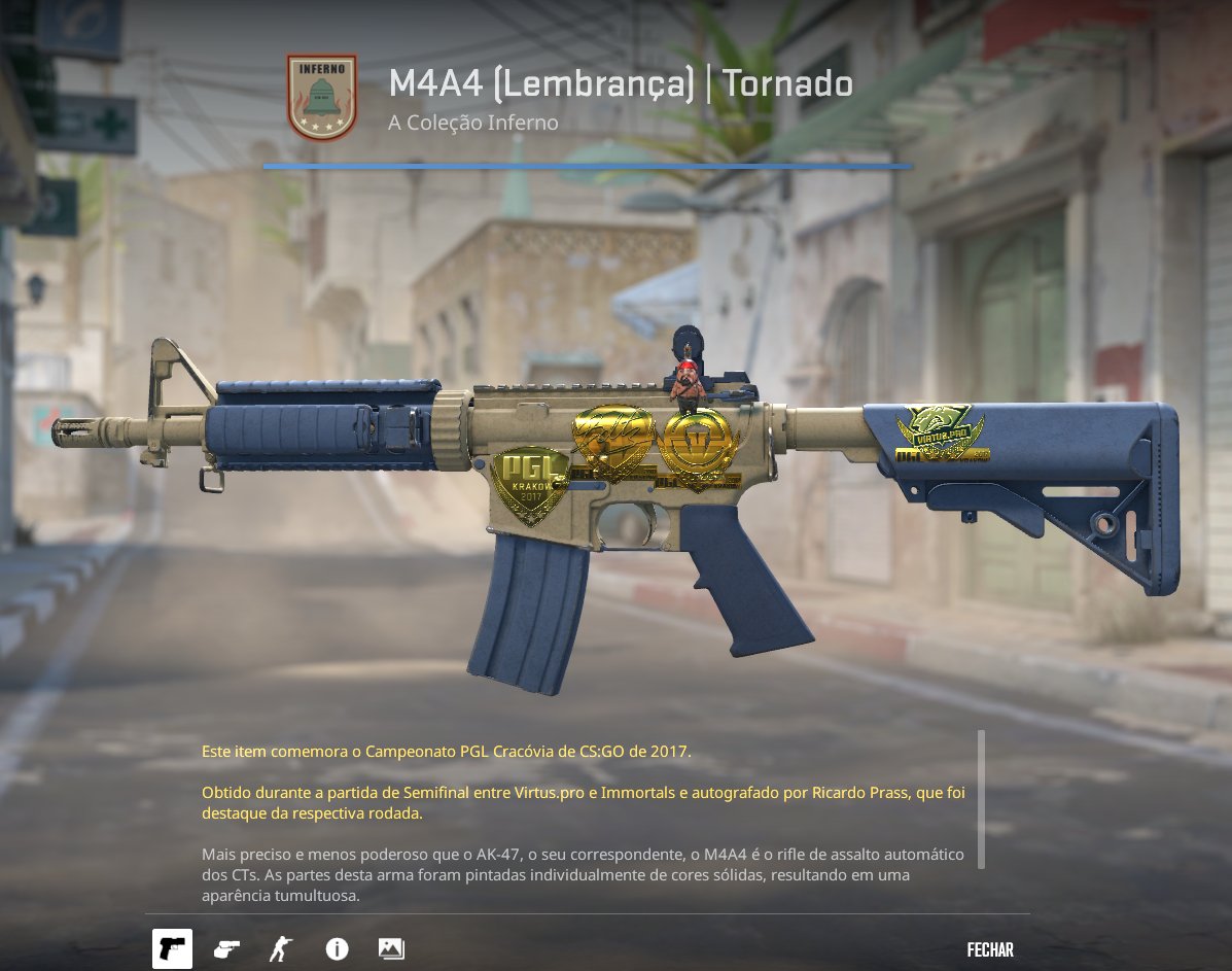 0lliveira2's tweet photo. @SraAllgamer Lembro que você tinha uma semelhante, Mas com um Sticker do Fallen.
Acabei pegando essa do Boltalha, esses Cracóvia são os um dos Gold mais bonitos já criados https://t.co/1FMENuSBJ3