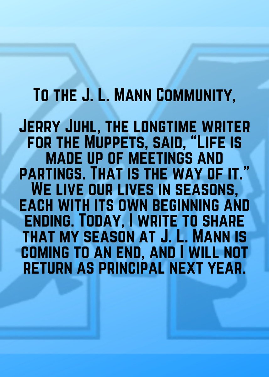 J. L. Mann High tweet media