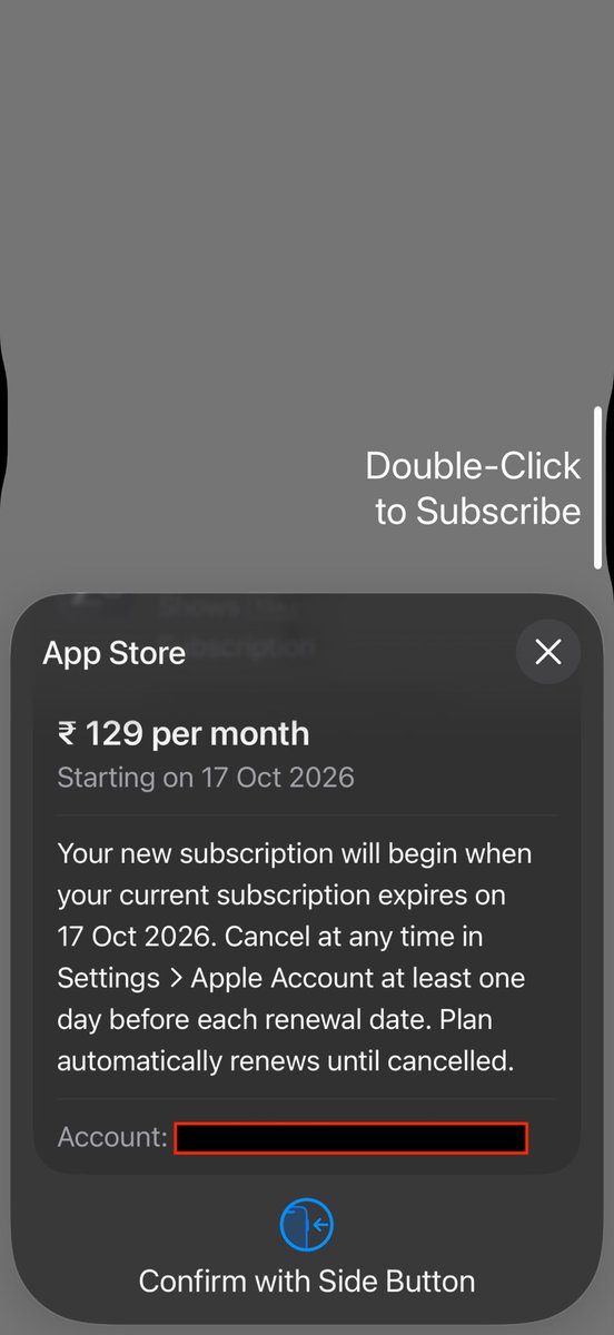 one_by_cos's tweet photo. ZEE5 is double-charging loyal subscribers despite active plans

A friend has had an active subscription since 17 Oct 2025. She is now being forced to buy it again and is literally repaying the same amount.

She reached out to support via email + phone + call - their reply (attached) is just a generic template saying “don’t worry, watch on TV or use our library”. No solution, no refund, no fix.

This seems to be a widespread subscription management bug.  I am sure many other users might have reported..   @ZEE5India Can someone from your "technical" team who understand how subscription is actually implemented and potential issues that customer might face, look into this and respond ASAP?? 

Attached are two images: First image shows that No Subscription Plans.  And when my friend went ahead and try to buy the plan, the second screenshot shows that there is a plan active since Oct 17th :-)