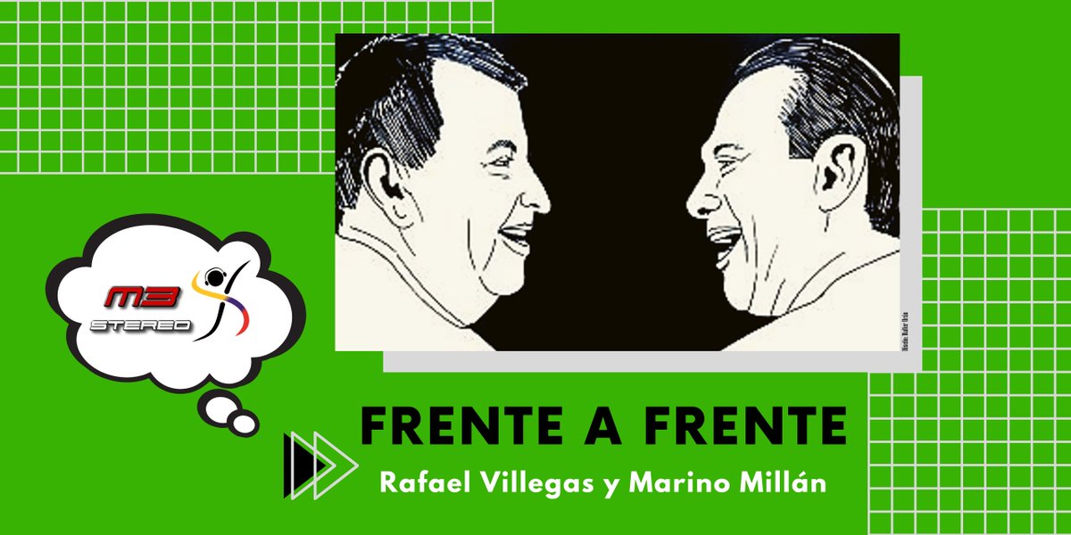 Audio:
Frente a Frente (repetición)
lunes 16 de marzo de 2026
Rafael Villegas, Jaime Dinas y Marino Millán
Enlace para escuchar:
go.ivoox.com/rf/170217879
