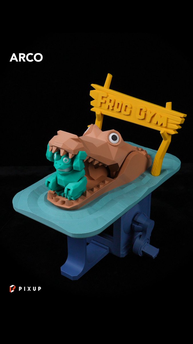 Phrozen3D's tweet photo. This might be the most dangerous gym membership ever ๐๐ธ
๐ฅ Model: Frog Gym (Automata)
๐งโ๐จ Designer: @AMAOCHAN https://t.co/dzq9JhhHKtโ
๐จ๏ธ Printer: Phrozen ARCO๐ธ
Get the STL on @pixup3d: https://t.co/69pi06UA9B
#Phrozen #PIXUP #3Dprinting #FDMPrinting #PhrozenArco https://t.co/qpkErdmzTD