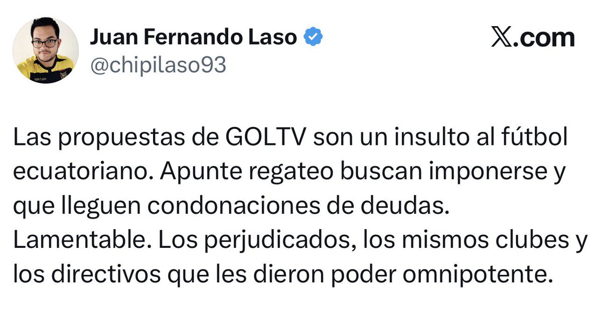Fútbol Ecuador 2026 tweet media
