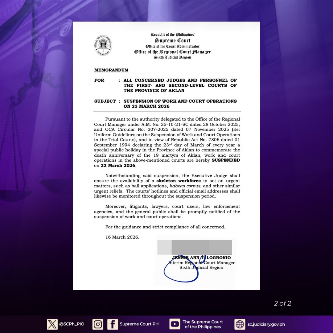 Philippine Supreme Court Public Information Office tweet media