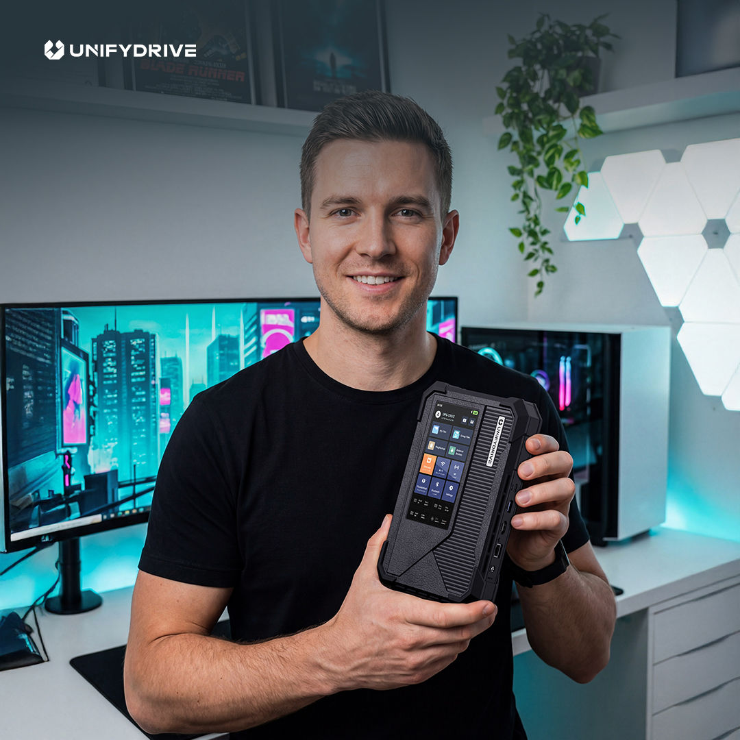 UnifyDrive Japan｜ポータブルNAS『UT2』 tweet media