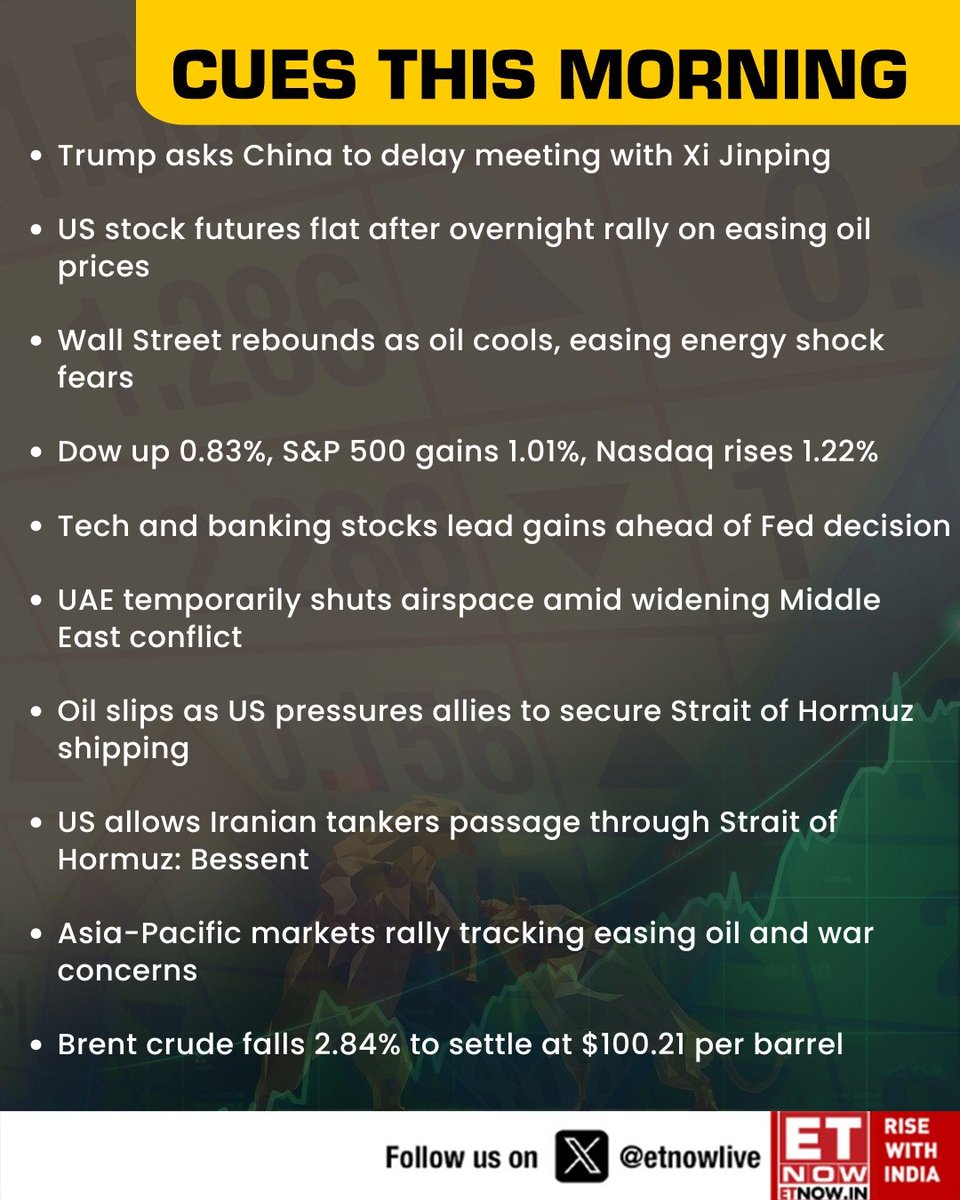 ETNOWlive's tweet image. Cues This Morning | Nifty ends up 1.1%, closes near 24,600, snapping a three-session losing streak

Get ready for today's trading session with the latest global and Indian markets news wrap

#stocksinnews #Indianstockmarket #sensex #nifty