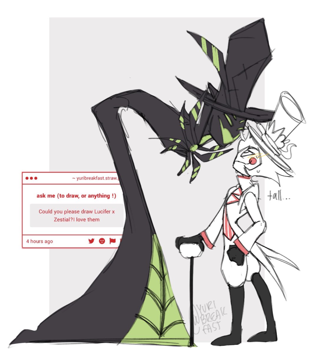 yuribreakfast's tweet photo. i KNOW this was you @duckcarousel
#appletea #hazbinhotel https://t.co/iVjIORafyh