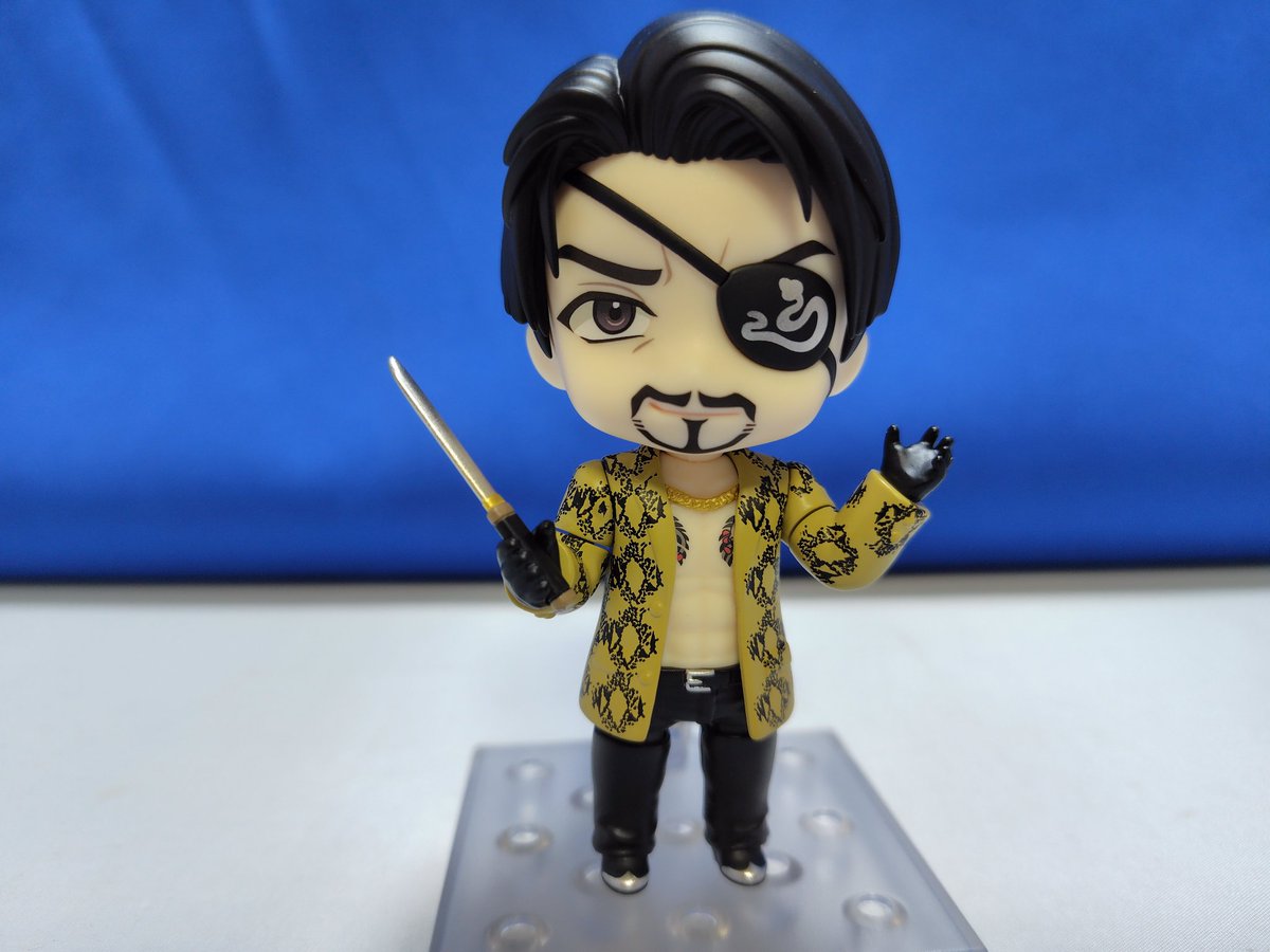 ねんどろいど 龍が如く 真島吾朗兄さんのフィギュア！😆 #龍が如く