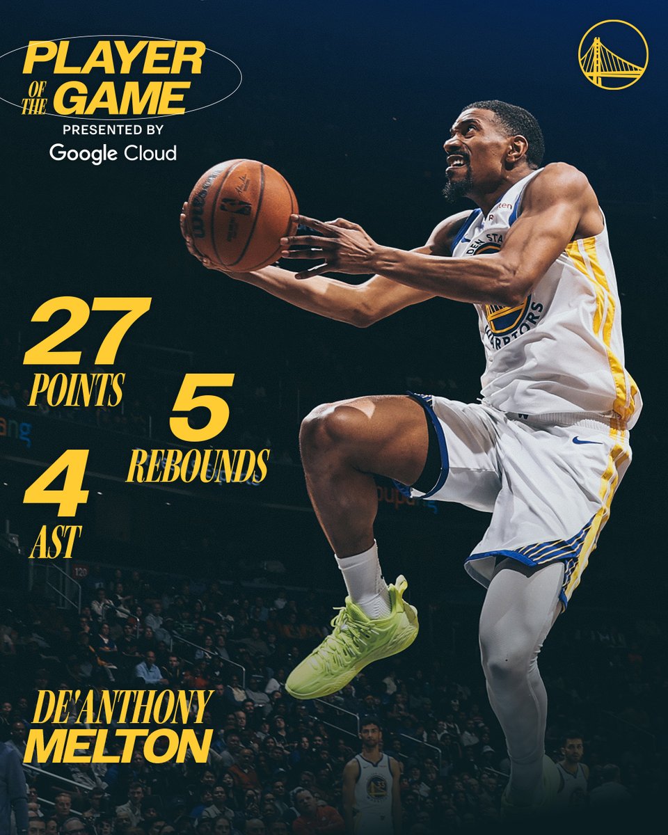 warriors's tweet photo. Had themselves a night 

@googlecloud || Player of the Game https://t.co/eKOYSYppjw