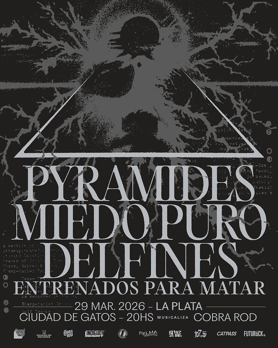 DelfinesEPM's tweet photo. Muy contentos porque por fin se dio: vamos a estar tocando con @PyramidesReal una terible banda que nos inspiró desde los comienzos. Tambien compartimos con los amigos de @miedopuro_ !
Las bandejas quedan a cargo de @cobraxrod.
Gracias a @aquatalan por la invitación. Tickets ⬇️ https://t.co/Z5WoPMLuSz